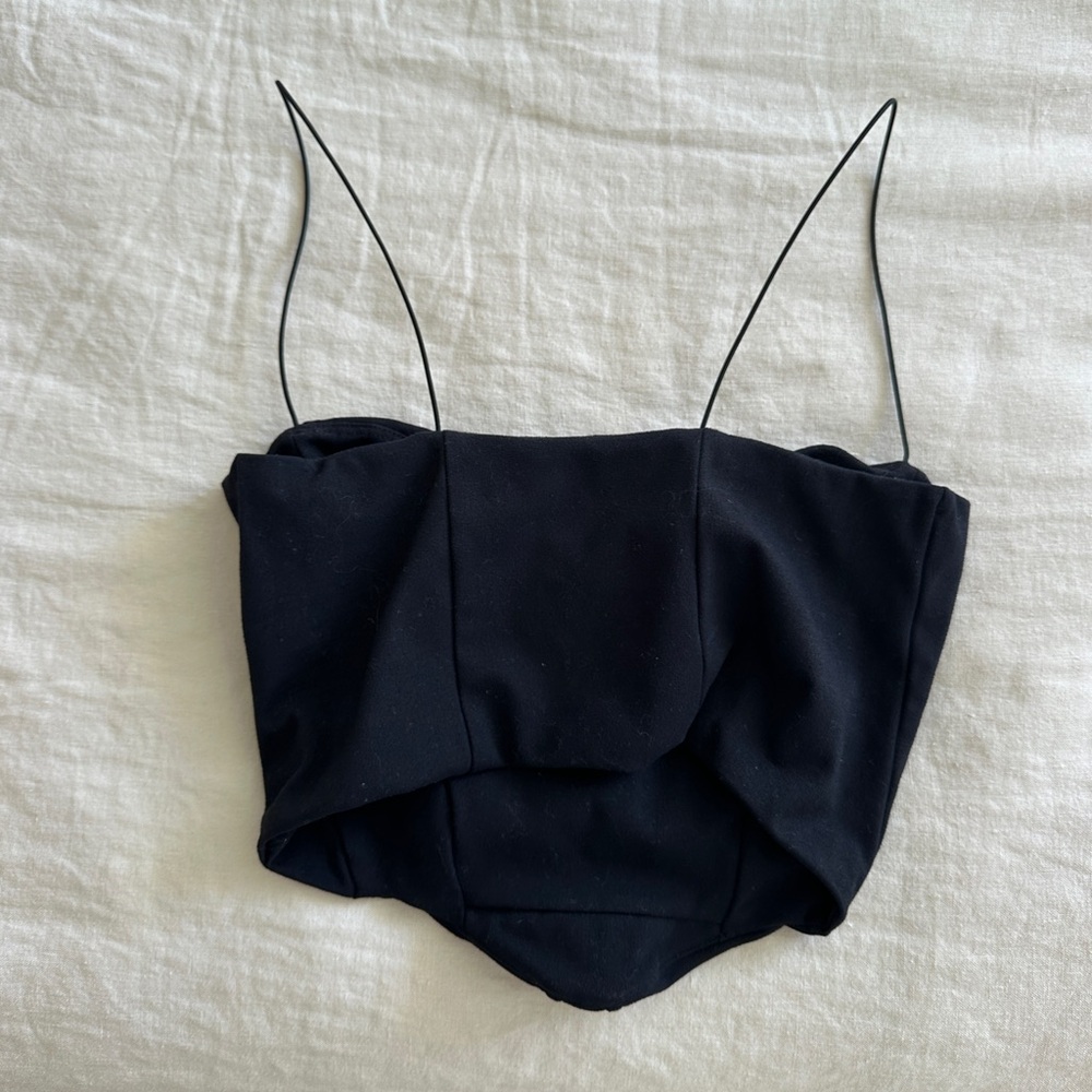 Joah Brown Contour Corset in Sueded Onyx - Picture 5 of 5